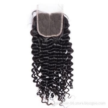 Virgin Remy Indian 4x4 Lace Closure Frontal Loose Wave Deep Wave Cuticle Aligned Cheap Price Closure Best Hair